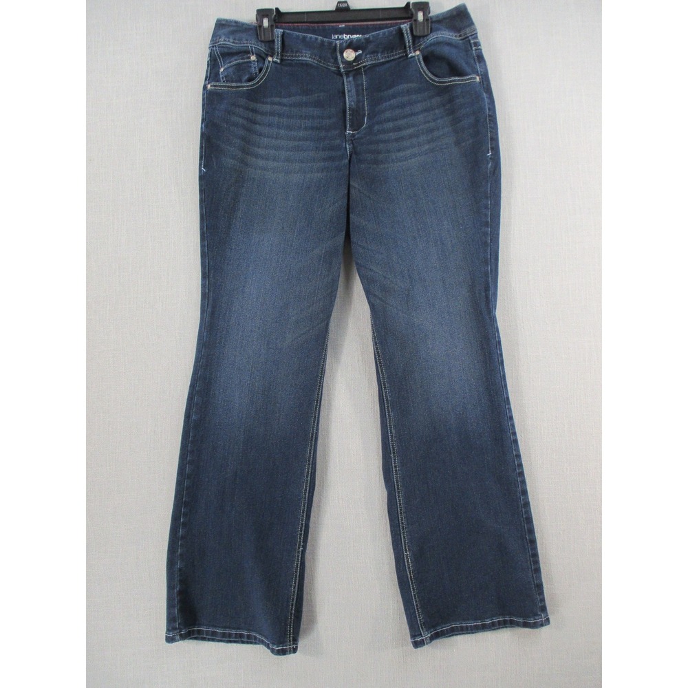 Lane Bryant Womens Size 16 Average Bootcut Jeans Dark Wash Stretch Denim